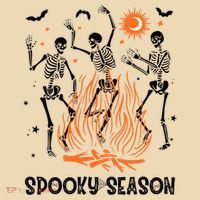 Spooky Season Dancing Skeleton Halloween Costume Funny Cute Tote Bag thumb 4