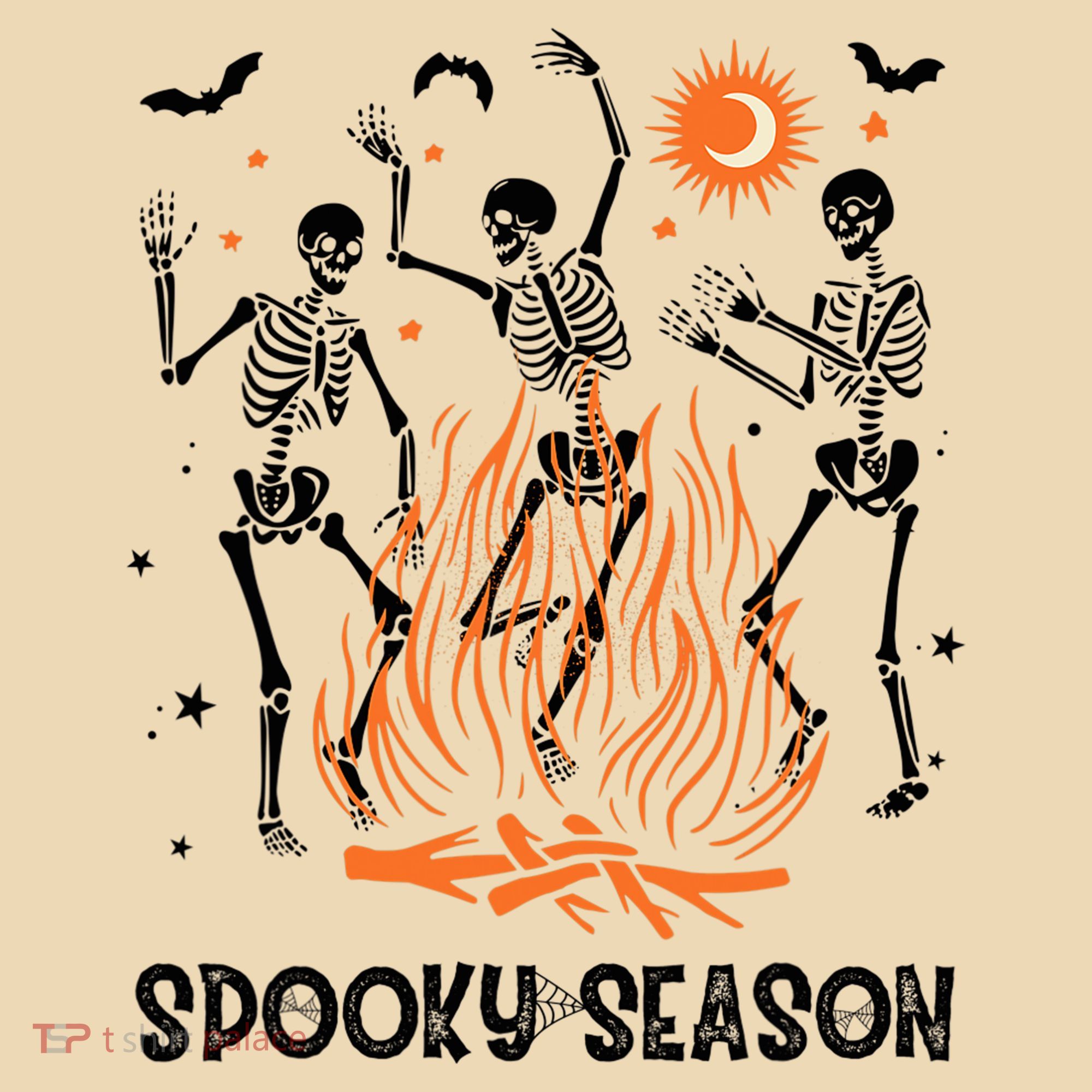 Spooky Season Dancing Skeleton Halloween Costume Funny Cute Tote Bag