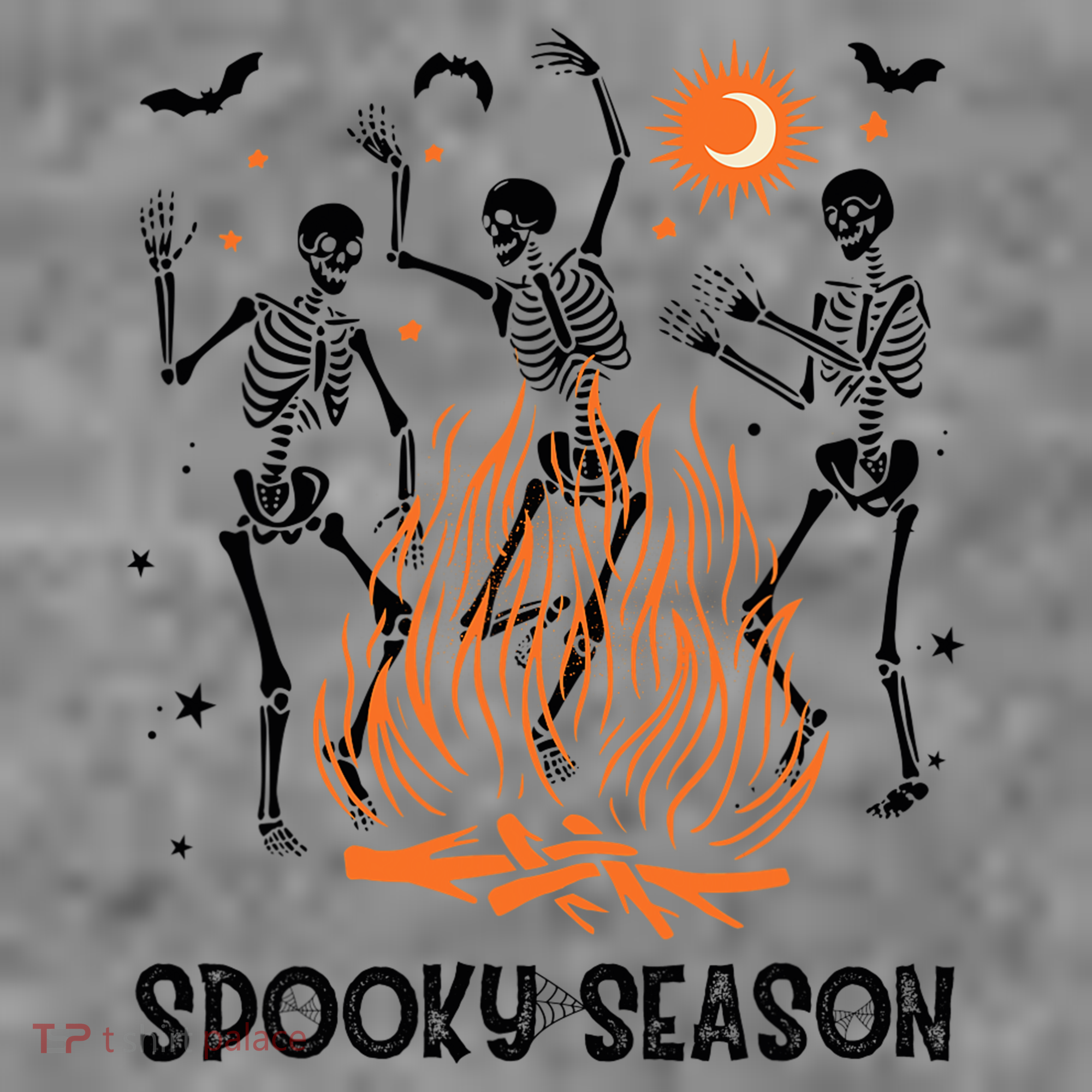 Spooky Season Dancing Skeleton Halloween Costume Funny Cute Toddler Hoodie