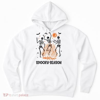 Spooky Season Dancing Skeleton Halloween Costume Funny Cute Hoodie