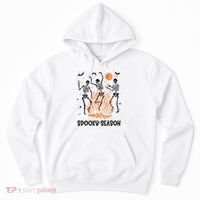 Spooky Season Dancing Skeleton Halloween Costume Funny Cute Hoodie thumb 0