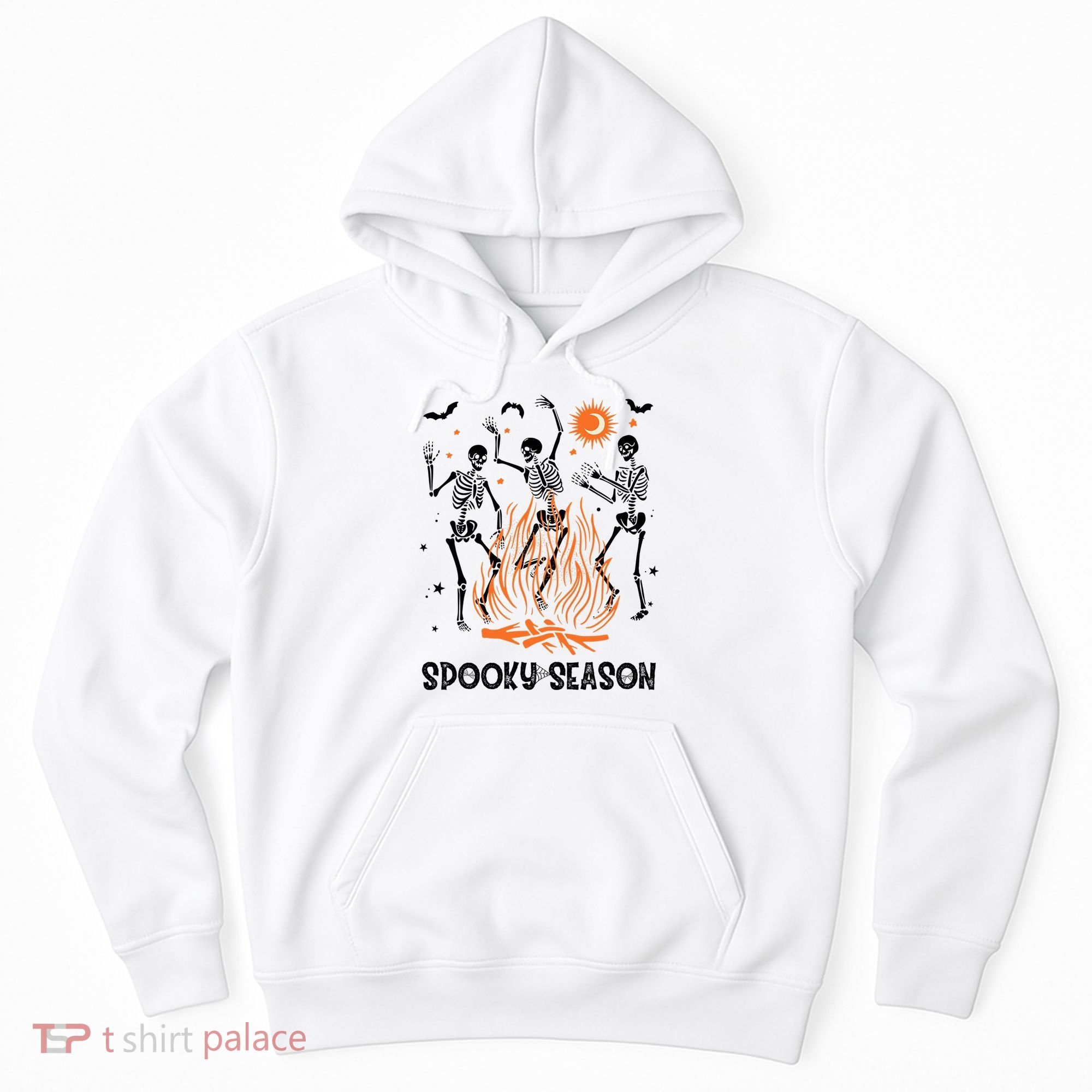 Spooky Season Dancing Skeleton Halloween Costume Funny Cute Hoodie