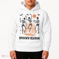 Spooky Season Dancing Skeleton Halloween Costume Funny Cute Hoodie thumb 2