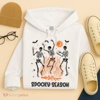 Spooky Season Dancing Skeleton Halloween Costume Funny Cute Hoodie thumb 4
