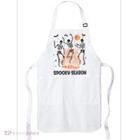 Spooky Season Dancing Skeleton Halloween Costume Funny Cute Apron thumb 0