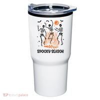 Spooky Season Dancing Skeleton Halloween Costume Funny Cute Tumbler thumb 0