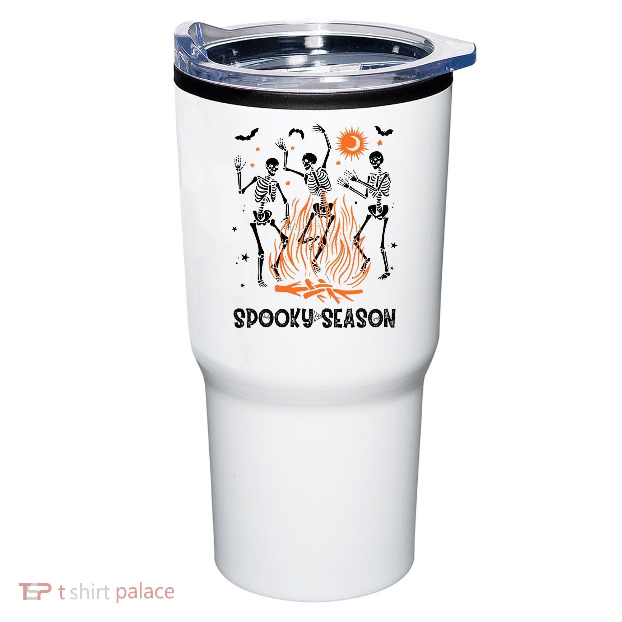 Spooky Season Dancing Skeleton Halloween Costume Funny Cute Tumbler