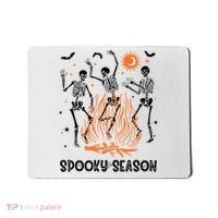 Spooky Season Dancing Skeleton Halloween Costume Funny Cute Mousepad thumb 0