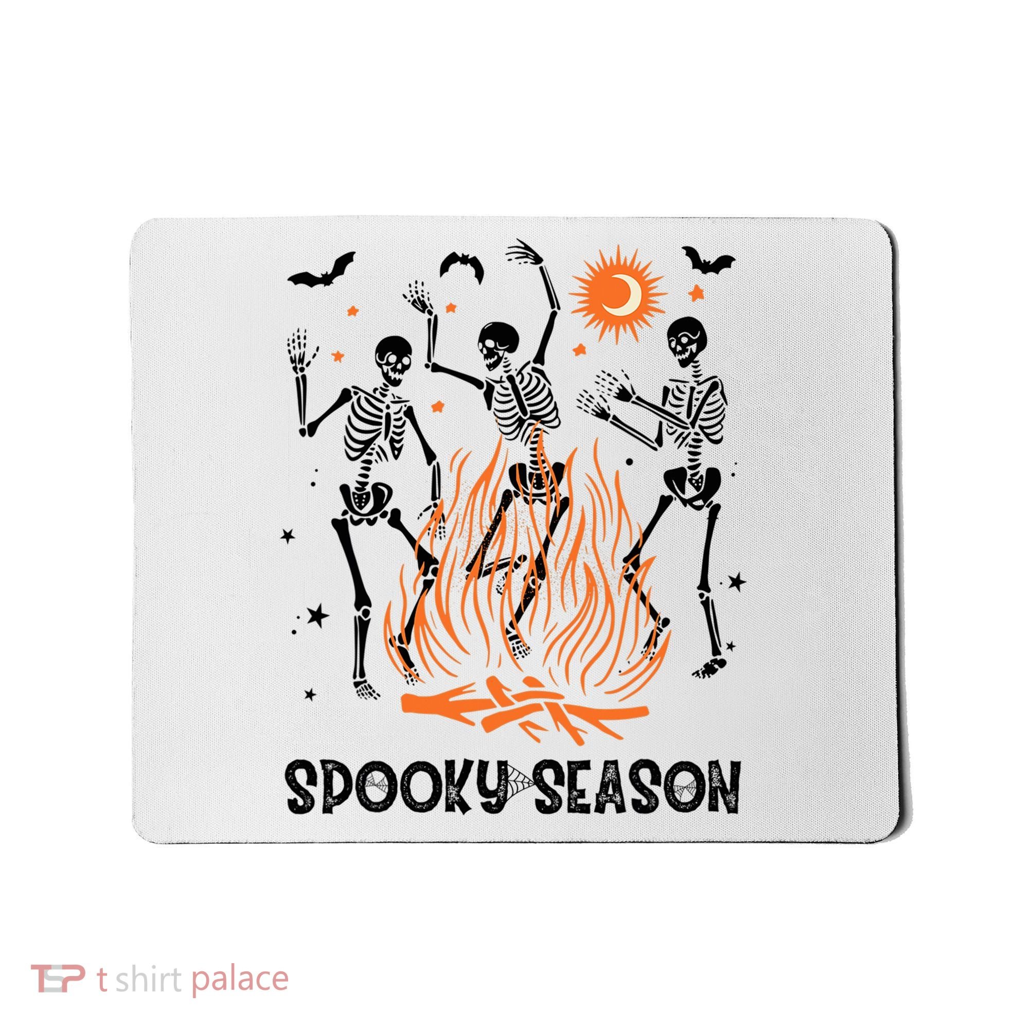 Spooky Season Dancing Skeleton Halloween Costume Funny Cute Mousepad
