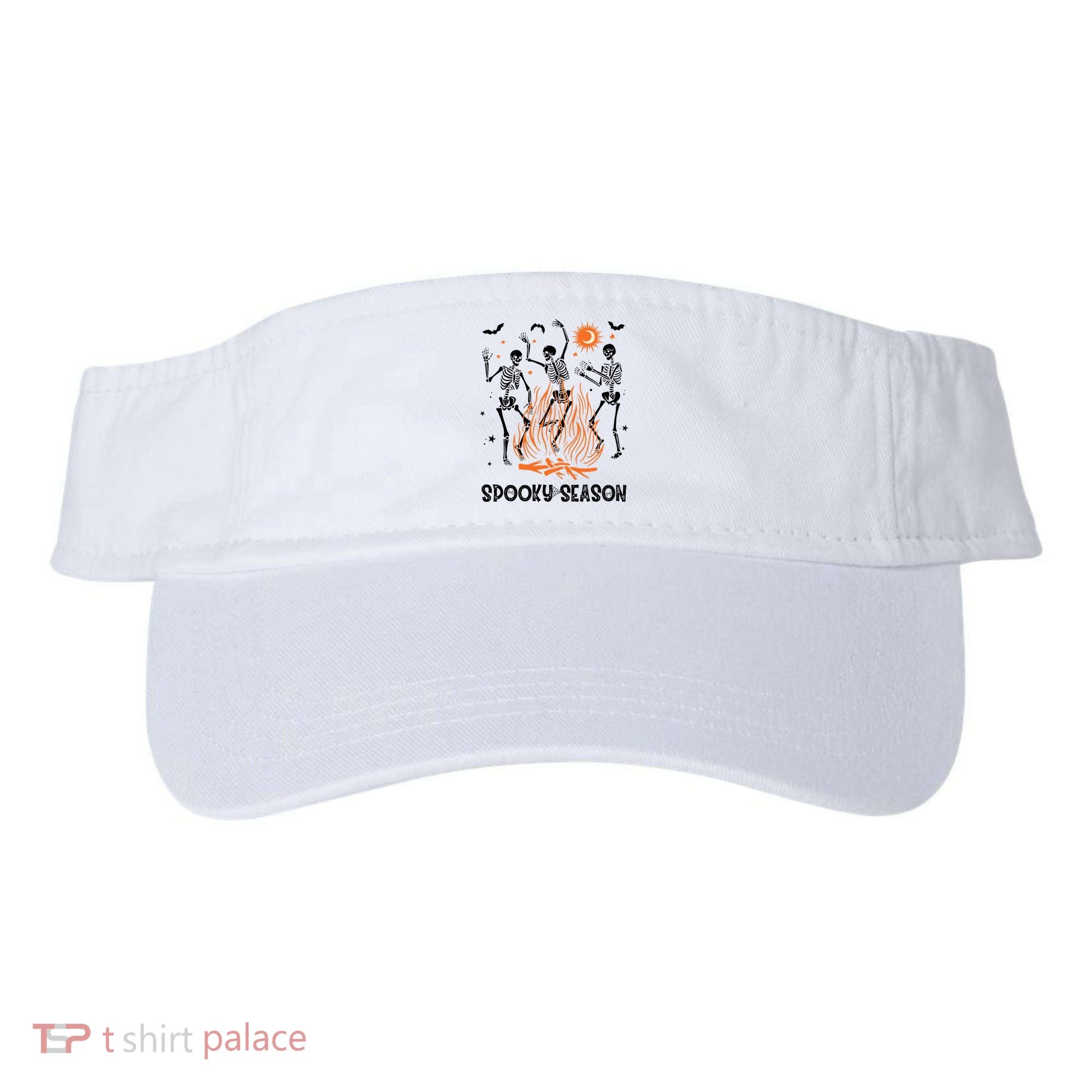 Spooky Season Dancing Skeleton Halloween Costume Funny Cute Visor