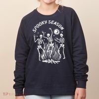 Spooky Season Dancing Skeleton Halloween Costume Women's Sweatshirt thumb 0