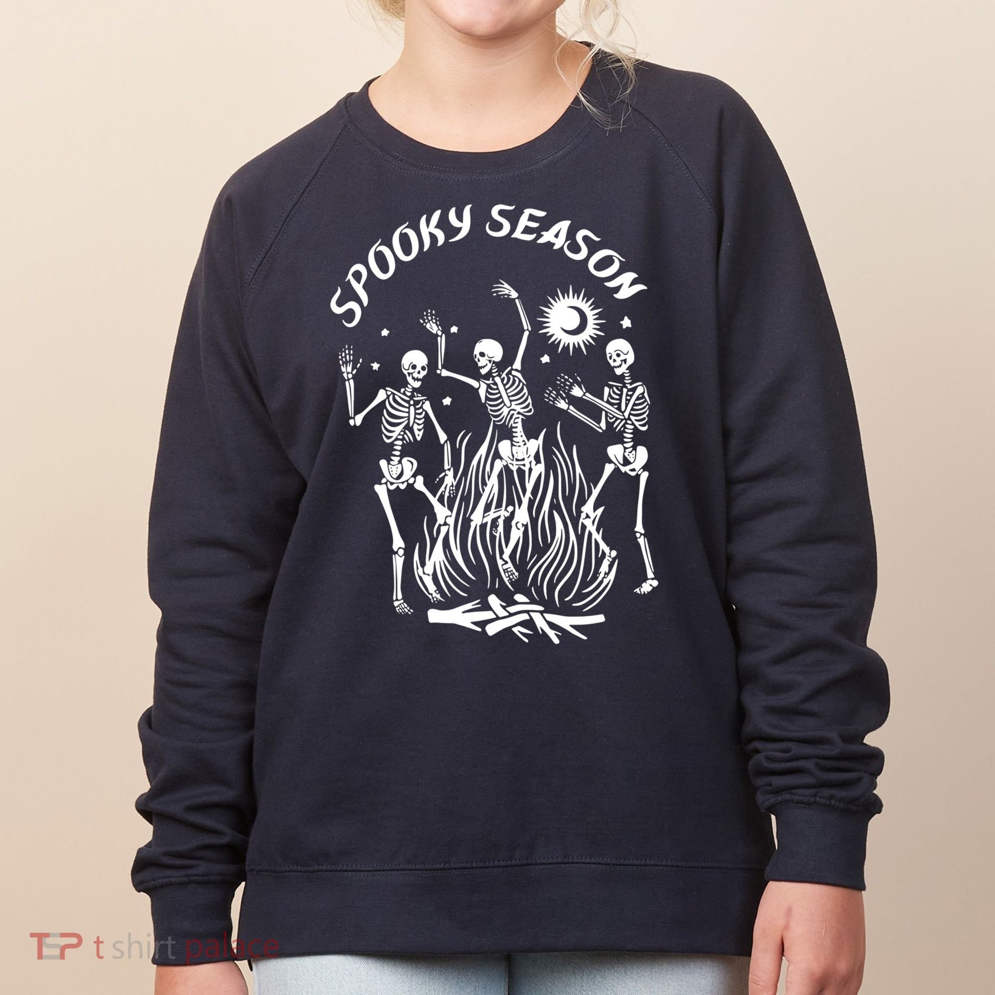 Spooky Season Dancing Skeleton Halloween Costume Women's Sweatshirt