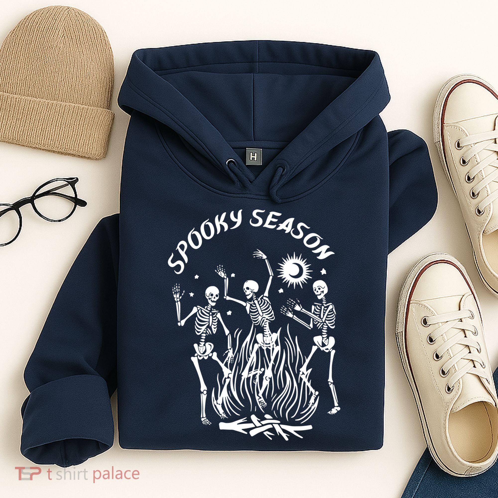 Spooky Season Dancing Skeleton Halloween Costume Hoodie