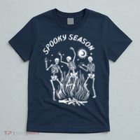 Spooky Season Dancing Skeleton Halloween Costume T-Shirt thumb 5