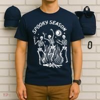 Spooky Season Dancing Skeleton Halloween Costume T-Shirt thumb 6