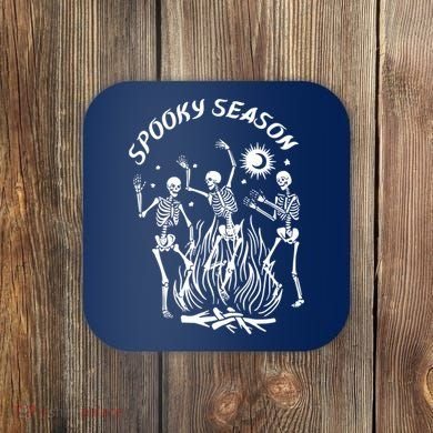 Spooky Season Dancing Skeleton Halloween Costume Coaster