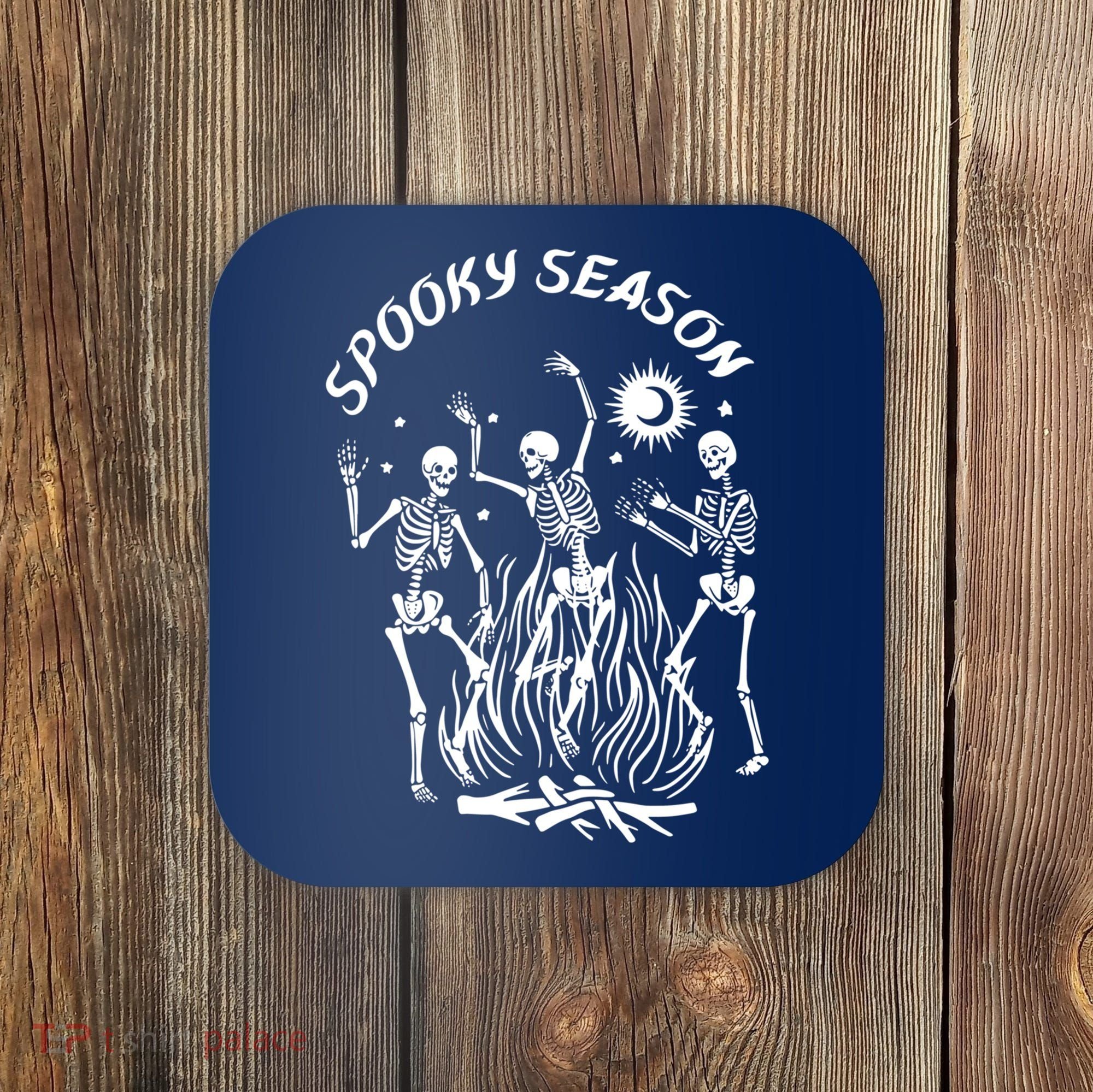 Spooky Season Dancing Skeleton Halloween Costume Coaster