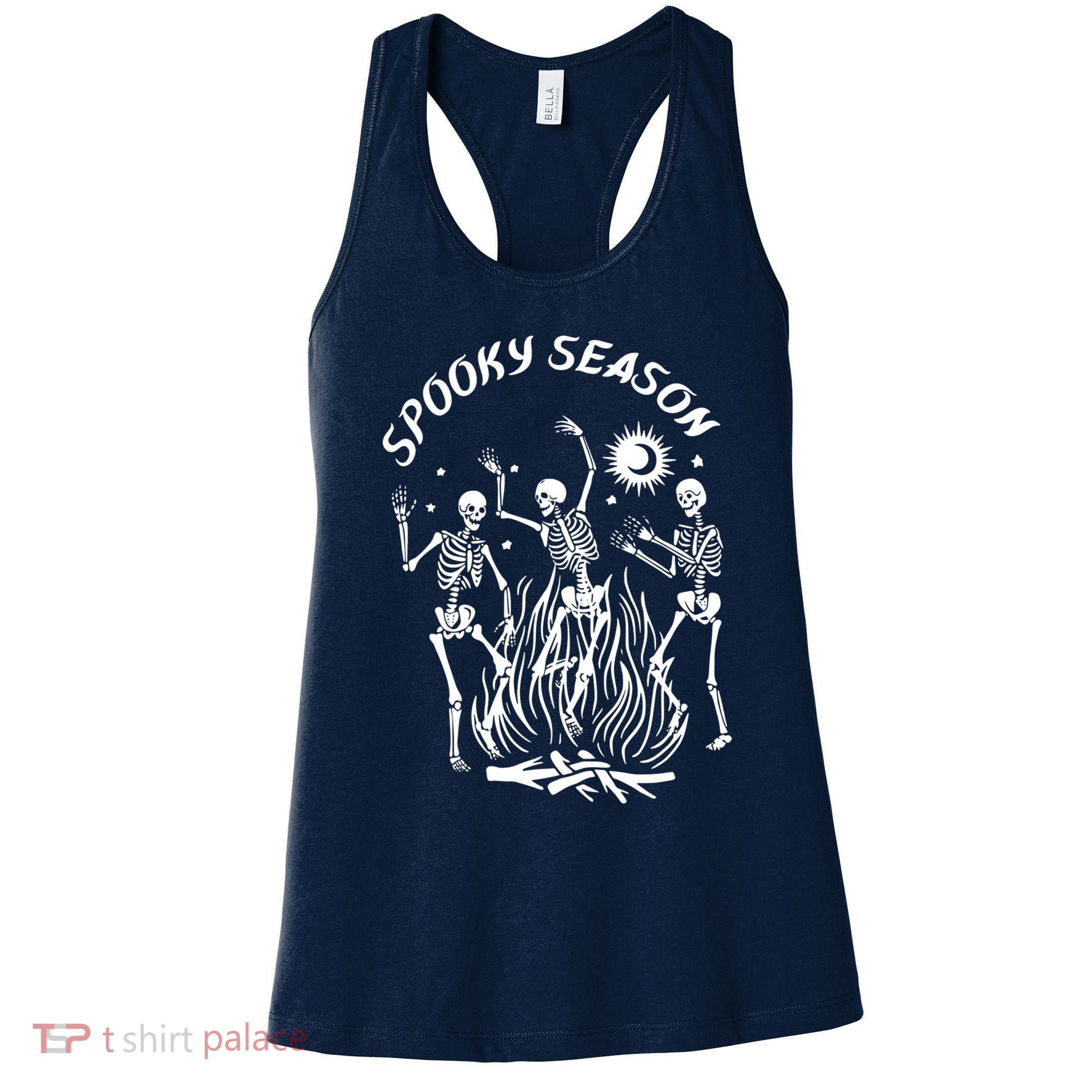 Spooky Season Dancing Skeleton Halloween Costume Women's Tank Top