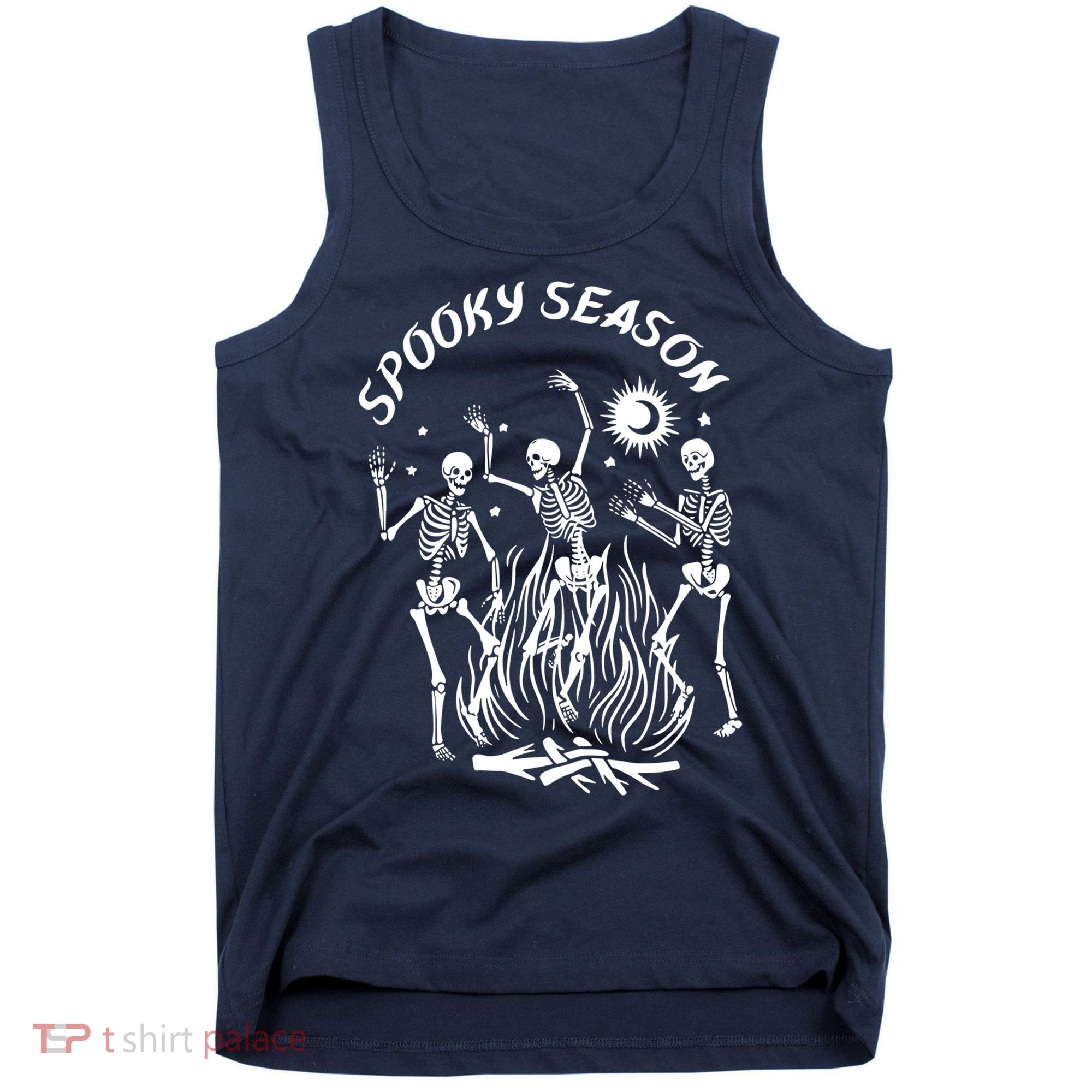 Spooky Season Dancing Skeleton Halloween Costume Tank Top