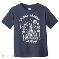 Spooky Season Dancing Skeleton Halloween Costume Toddler T-Shirt thumb 0
