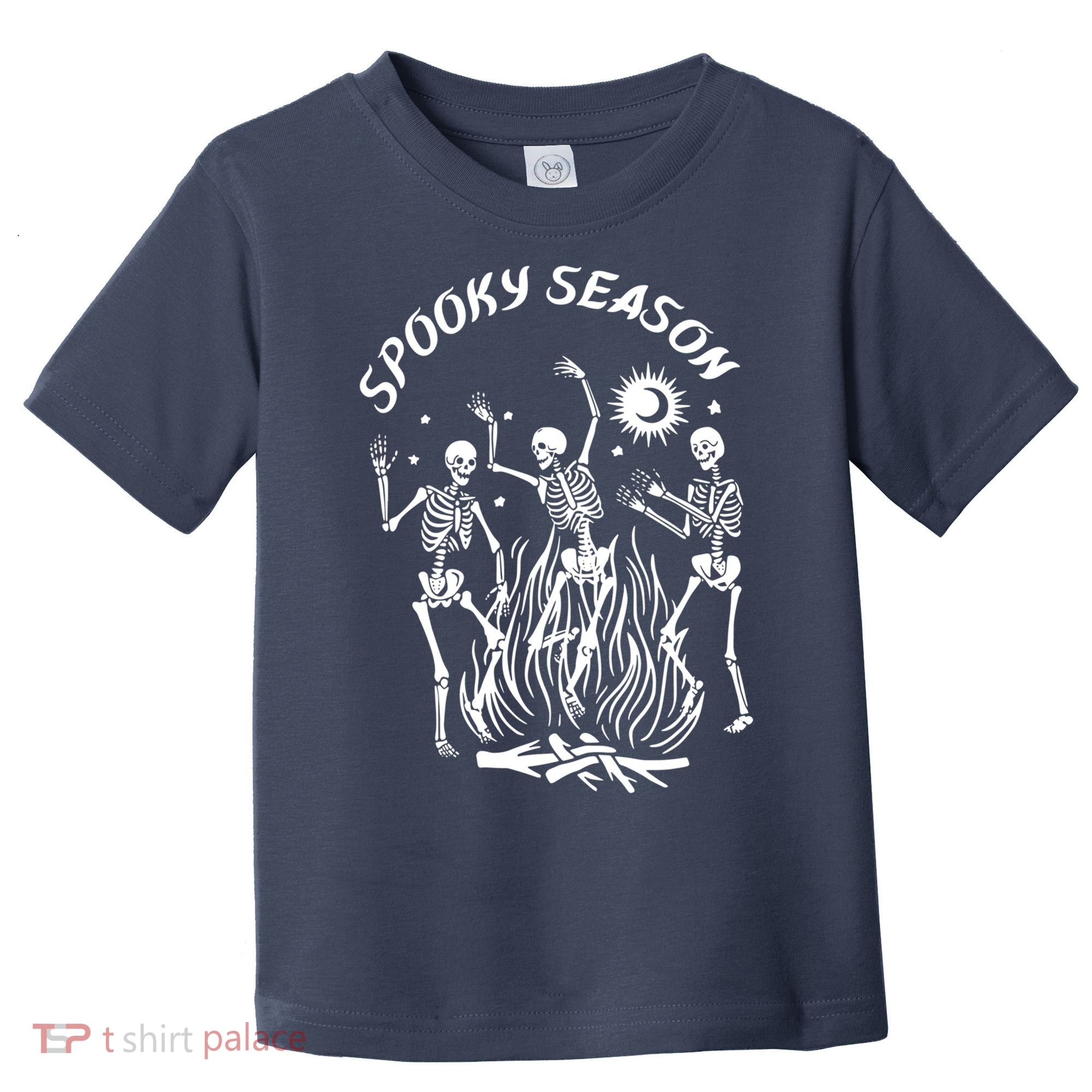 Spooky Season Dancing Skeleton Halloween Costume Toddler T-Shirt