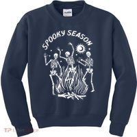 Spooky Season Dancing Skeleton Halloween Costume Kids Sweatshirt thumb 0
