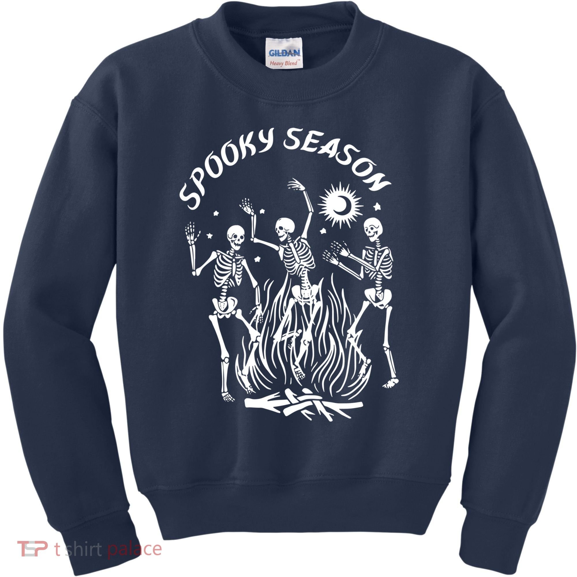 Spooky Season Dancing Skeleton Halloween Costume Kids Sweatshirt