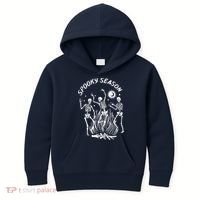 Spooky Season Dancing Skeleton Halloween Costume Kids Hoodie thumb 0