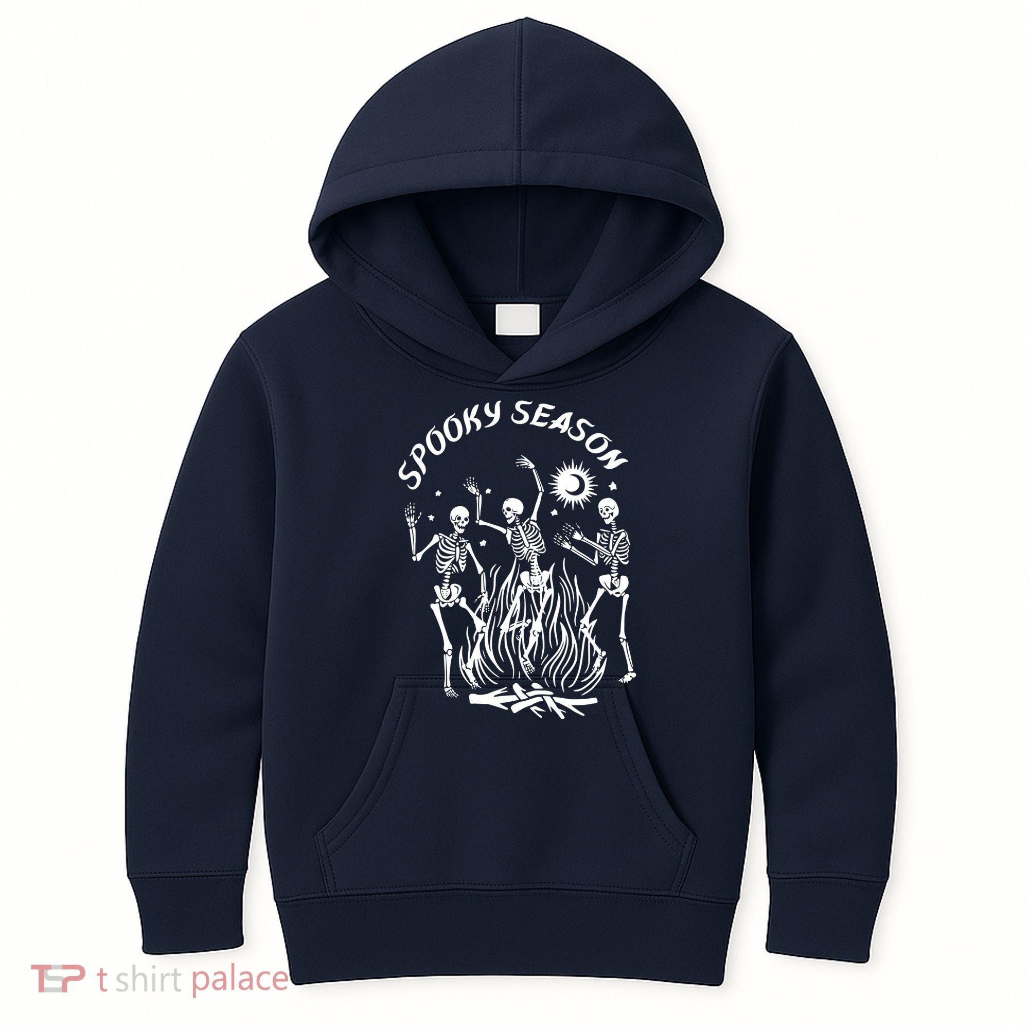 Spooky Season Dancing Skeleton Halloween Costume Kids Hoodie
