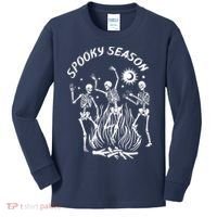 Spooky Season Dancing Skeleton Halloween Costume Kids Long Sleeve Shirt thumb 0
