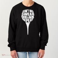 Swing Swear Drink Repeat Player Funny  Golf Lover Women's Sweatshirt thumb 0