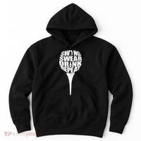 Swing Swear Drink Repeat Player Funny  Golf Lover Hoodie thumb 0