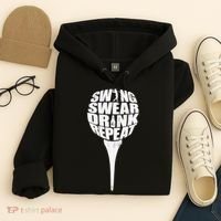 Swing Swear Drink Repeat Player Funny  Golf Lover Hoodie thumb 4