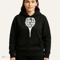 Swing Swear Drink Repeat Player Funny  Golf Lover Hoodie thumb 5