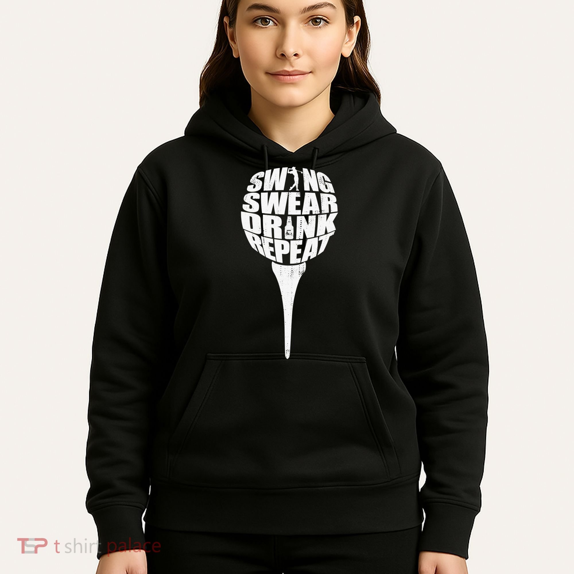 Swing Swear Drink Repeat Player Funny  Golf Lover Hoodie
