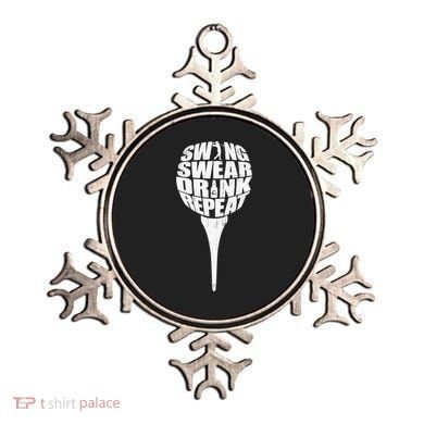 Swing Swear Drink Repeat Player Funny  Golf Lover Ornament