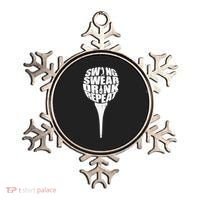 Swing Swear Drink Repeat Player Funny  Golf Lover Ornament thumb 0