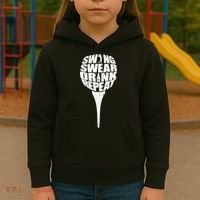 Swing Swear Drink Repeat Player Funny  Golf Lover Kids Hoodie thumb 3