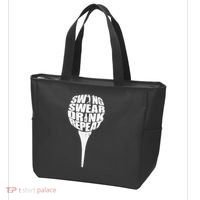 Swing Swear Drink Repeat Player Funny  Golf Lover Tote Bag thumb 3