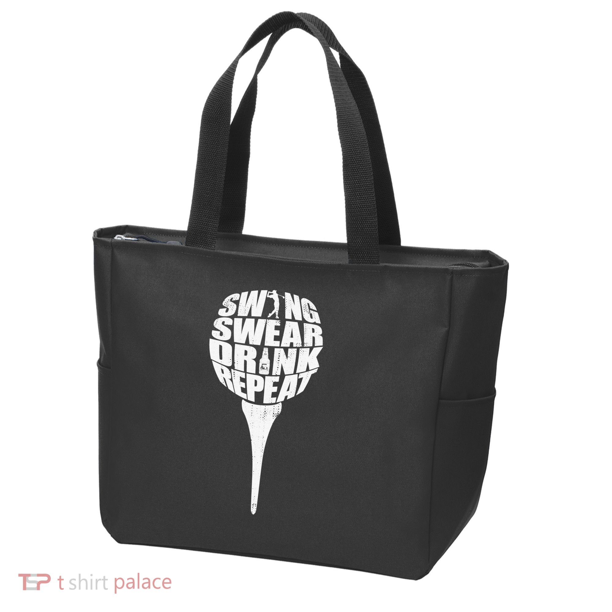 Swing Swear Drink Repeat Player Funny  Golf Lover Tote Bag