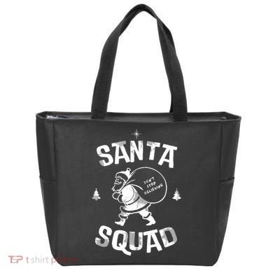 Santa Squad Dont Stop Believing Christmas Tote Bag