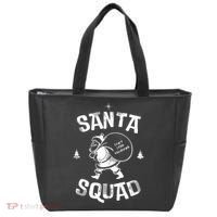 Santa Squad Dont Stop Believing Christmas Tote Bag thumb 0
