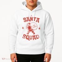 Santa Squad Dont Stop Believing Christmas Hoodie thumb 2