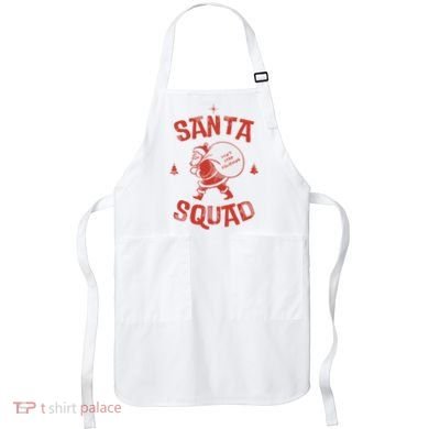 Santa Squad Dont Stop Believing Christmas Apron