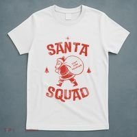 Santa Squad Dont Stop Believing Christmas T-Shirt thumb 5