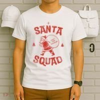 Santa Squad Dont Stop Believing Christmas T-Shirt thumb 6