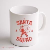 Santa Squad Dont Stop Believing Christmas Coffee Mug thumb 1
