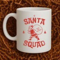 Santa Squad Dont Stop Believing Christmas Coffee Mug thumb 2