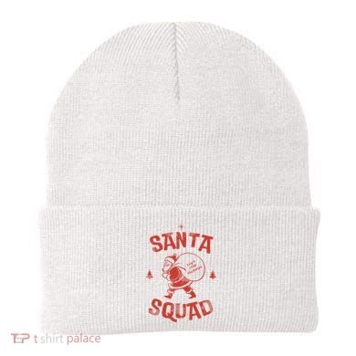 Santa Squad Dont Stop Believing Christmas Beanie