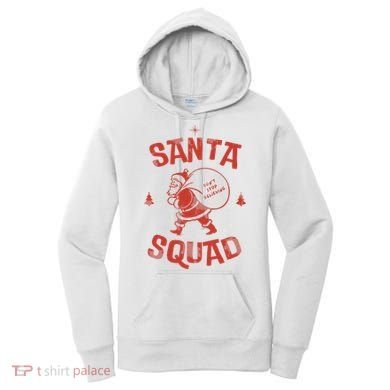 Santa Squad Dont Stop Believing Christmas Women's Hoodie
